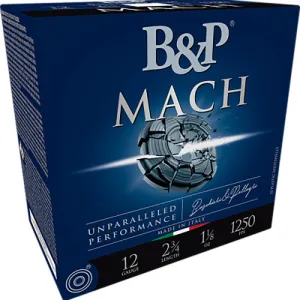 B&P AMMO 12Ga F2 Mach 7/8 oz 9Shot 25rd