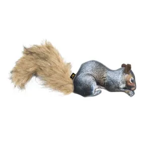 BROWNING Pet Toys Squirrel Fabric Squeaker Chew Toy Gray OS