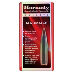 HORNADY 6.5mm .264 140Gr BTHP Aeromatch Bullets
