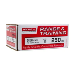 NORMA AMMO 5.56x45 55Gr FMJ 250rd