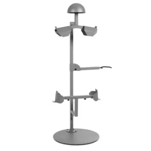 SAVIOR EQUIPMENT Helmet.Armor.Belt Stand Up Display Rack SW Gray