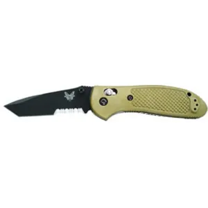 BENCHMADE Mini Griptillian 2.91" Tanto Coated Serrated Edge