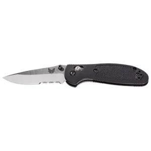 BENCHMADE Mini Griptillian 2.91" Drop Point Satin Serrated
