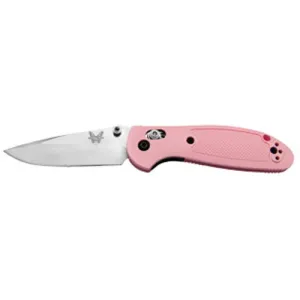 BENCHMADE Mini Griptillian 2.91" Drop Point Satin Plain Edge