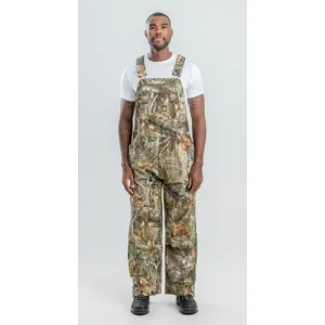 BERNE WORKWEAR Slab Unlined Duck Bib Overall Realtree Edge Plus