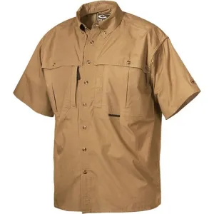 DRAKE Cotton Wingshooters Short Sleeve Khaki Plus Sizes