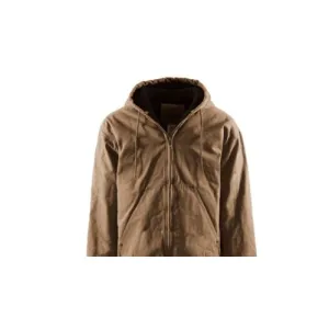 BERNE WORKWEAR Highland Washed Hooded Jacket Mens Hickory