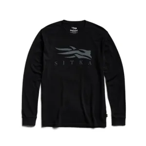SITKA Icon Long Sleeve Tee Black