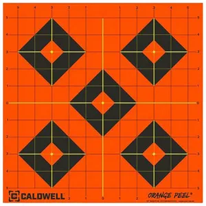 CALDWELL Orange Peel Black/Orange Self-Adhesive 25 Sheets