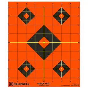 CALDWELL Orange Peel Black/Orange Self-Adhesive 25 Sheets
