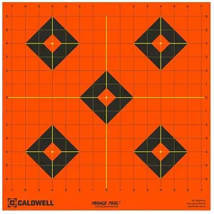 CALDWELL Orange Peel Black/Orange Self-Adhesive 5 Sheets