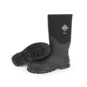 MUCK BOOTS Chore Hi Steel Toe Boots - Black