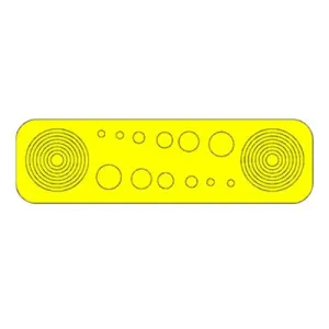 SPECIALTY ARCHERY Super Circles & Dots Yellow