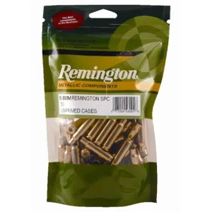 REMINGTON 8mm Mauser Unprimed Rifle Brass 50rd Bag