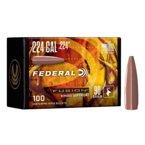 FUSION AMMO 224 Caliber 90Gr Fusion SP Comp Bullet 100rd
