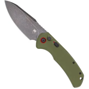 COBRATEC Vanguard Drop Point Button Automatic OD Green