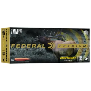 FEDERAL AMMO 7mm PRC 195Gr Elite Hunter 20rd