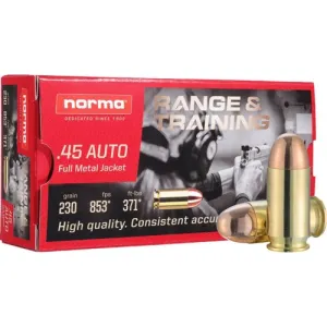 NORMA AMMO 45 Auto 230Gr TMJ 50rd