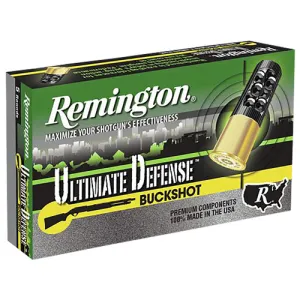 REMINGTON 12Ga Buckshot 8 Pellets 00 Buck 5pk Ultim 2.75"