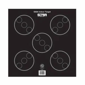 MAPLE LEAF PRESS S3DA Indoor 5 Spot Target Face-Black