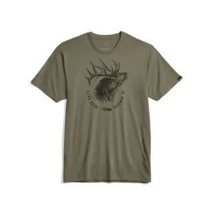 SITKA Elk Sketch Tee Dark Green Sage