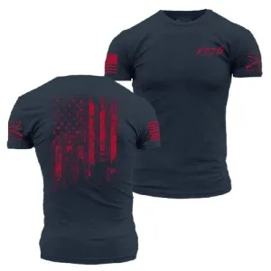 GRUNT STYLE 1776 Flag T-Shirt Midnight Navy