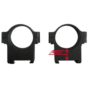 CZ-USA 1IN LOW ALUM MATTE SCOPE RING/