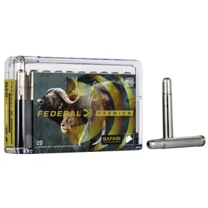 FEDERAL AMMO 458 Win 500Gr Trophy Bond Bear Claw Cape-Shok 20rd