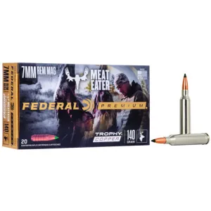 FEDERAL AMMO Premium 7MM Rem Mag 140gr Trophy Copper Ammunition | 20 Rounds