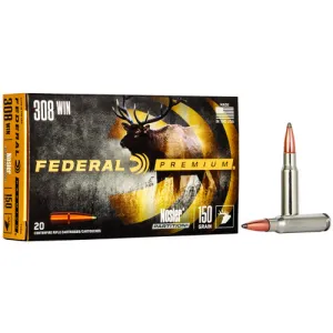 FEDERAL AMMO 308 Win 150Gr Nosler Partition Vital-Shok 20rd