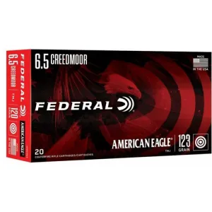 FEDERAL AMMO 6.5 Creedmoor 123Gr American Eagle OTM 20rd