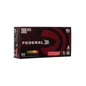 FEDERAL AMMO Syntech Range 380 ACP 95gr TSJ Ammunition | 50 Rounds