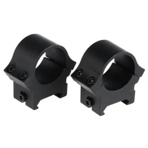 B SQUARE Medium Height 1" Sport Utility Rings | Matte Black
