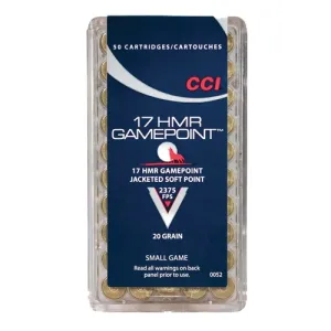 CCI 17 HMR 17Gr VNT 250rd Bottle
