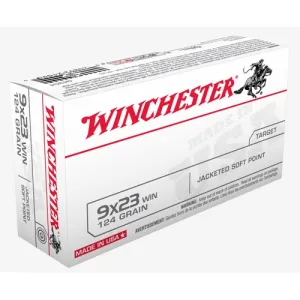 WINCHESTER AMMO 9x23 Win 124Gr Jacketed Soft Point 50rd
