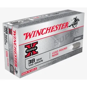 WINCHESTER AMMO 38 SW 145Gr Leadrd Nose 50rd