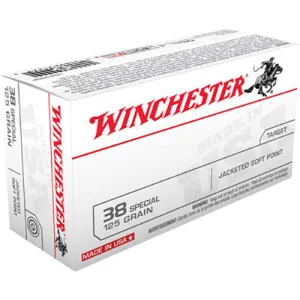 WINCHESTER USA 38 Special 125 gr Jacketed Soft Point Ammunition | 50 Rounds
