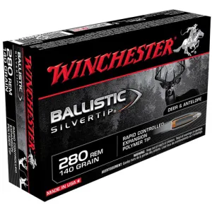 WINCHESTER AMMO 280 Rem 140Gr Ballistic Silvertip 20rd