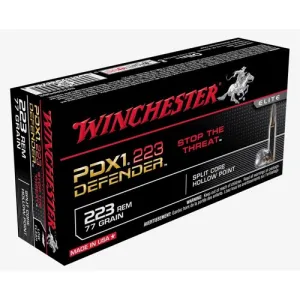 WINCHESTER AMMO 223 Rem 77Gr PDX1 Defender HP 20rd