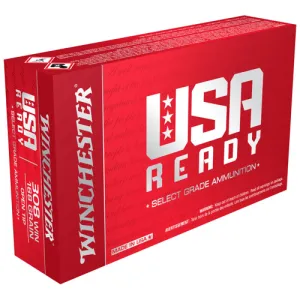 WINCHESTER USA Ready 308 Win 168 gr Open Tip Range Ammunition | 20 Rounds