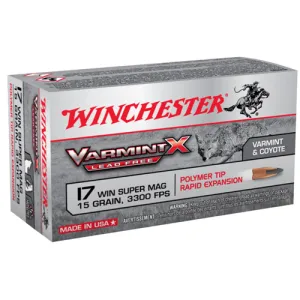 WINCHESTER AMMO 17 WSM 15Gr VarmintX Lead Free 50rd