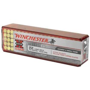 WINCHESTER Super X 22LR 40gr Hyper Velocity Hollow Point Ammunition | 100 Rounds