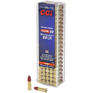 CCI High Velocity 22 LR 40gr Target Red Polycoat Ammunition | 50 Rounds