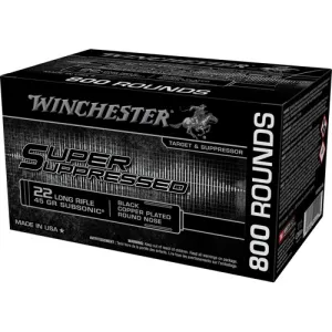 WINCHESTER AMMO 22 LR Super Supressed RN CP 45Gr Subsonic 800rd