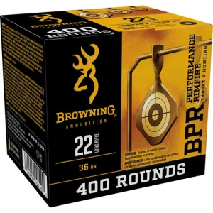 BROWNING AMMO 22 LR BPR Blackened LRN 36Gr 400rd