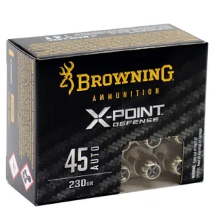 BROWNING AMMO 45 ACP X-Point Defense 230Gr 20rd