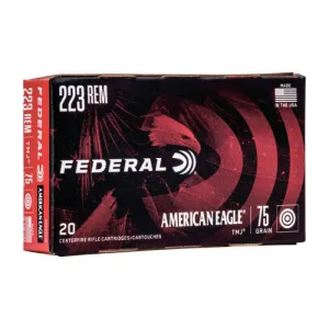 FEDERAL AMMO American Eagle 223 Rem 75gr Total Metal Jacket Ammunition | 20 Rounds