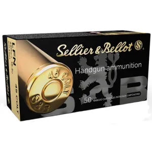 SELLIER BELLOT SB45D 45 Colt 250gr Lead Flat Nose Ammunition | 50 Rounds