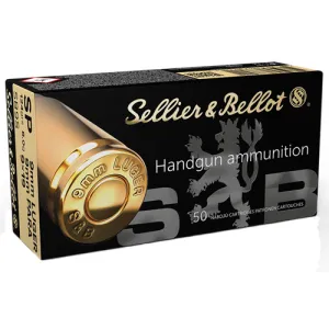 SELLIER BELLOT SB9S 9mm 124gr Soft Point Ammunition | 50 Rounds