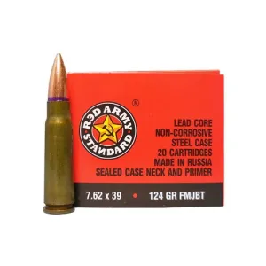 RED ARMY STANDARD 7.62x39 124Gr FMJ 1000rd
